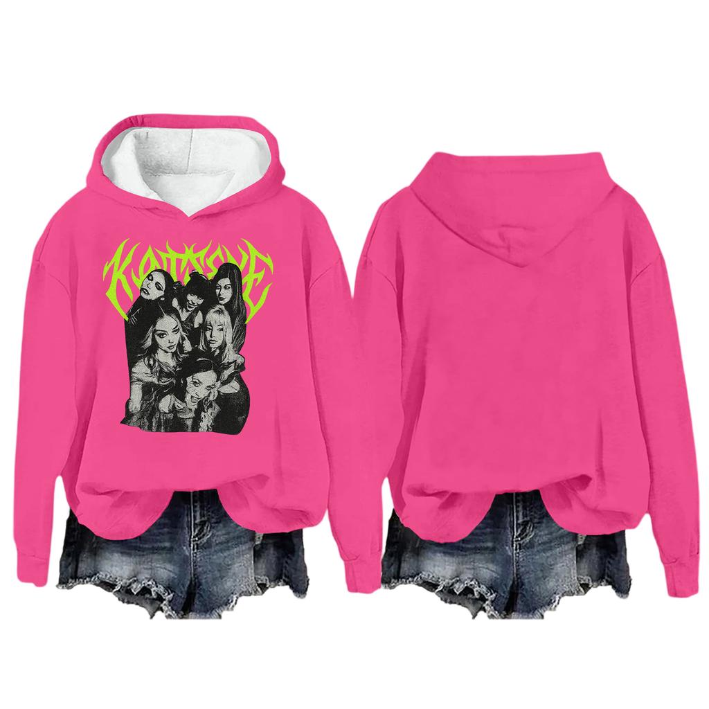 Damenmode Lässig Langarm Locker Bedruckter Pullover Sport Langarm Kapuzensweatshirt