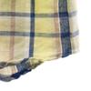 STUSSY Linen Blend Check Pattern Short sleeve shirt L Yellow Men's Used