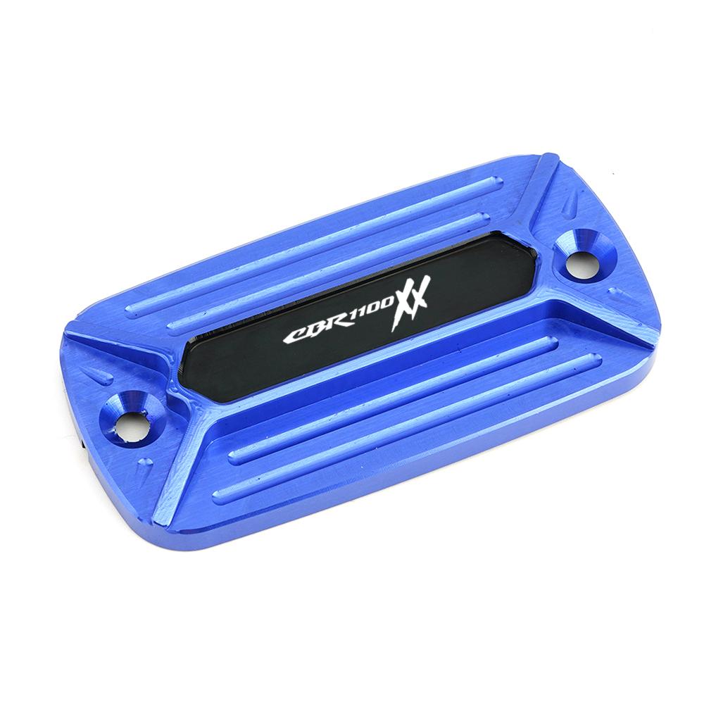 

Для Honda Cbr1100xx Cbr 1100 XX 1100XX 1997-2004 Абсолютно новий ЧПУ переднього гальмівного рідинного резервуара Кришка кришки бака мотоцикла 1 Piece Blue