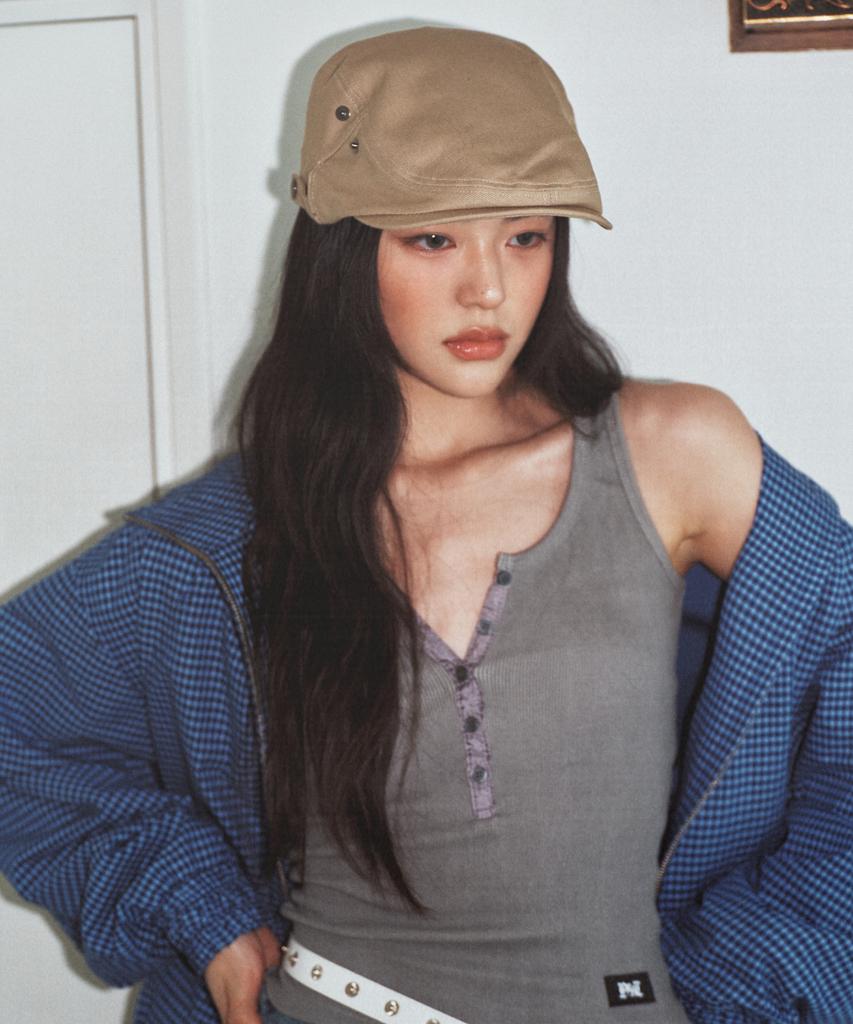 Deuleongkeutegseuteu Newsboy Hunting Cap Beige