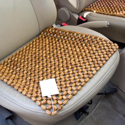45x45CM Olive Wooden Beads Car Seat Cushion Massage Breathable Cool Seat Cushion For Car Home Beaded Automobiles Seat