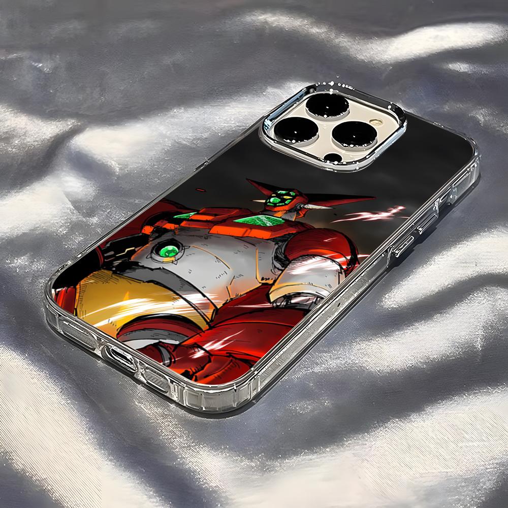 Getter Robo Phone Case For IPhone 17 Pro Max 16 15 14 Pro Max IPhone 13 Pro Max 11 Plus Transparent Cover