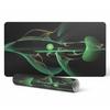 Protective Tabletop Mat for Company Office Abstract Wave 120X60 Cm
