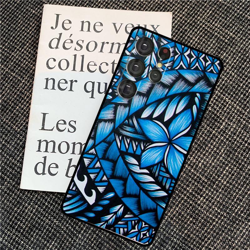 Maori Polynesian Samoan Tribal Cover For Samsung Galaxy S24 Ultra S22 S23 Plus S20 S21 FE S8 S9 S10 Note 10 20 Ultra Case