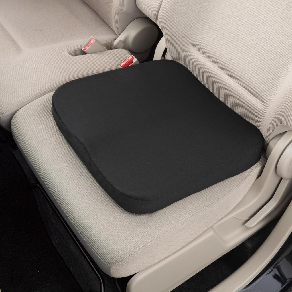 BONFORM Soft and Relaxing Memory Foam Support 3D Hip Memory Cushion, Cushion, Black, Moisture-Wicking, Quick-Drying, Foam, 40x40cm, 5606-37BK