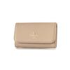 Lanvin En Bleu Luxembourg Women's Genuine Leather Key Case (480115) with Branded Shopper, Gift Wrapping, Gray Beige [45] (Exclusive To Our Store)