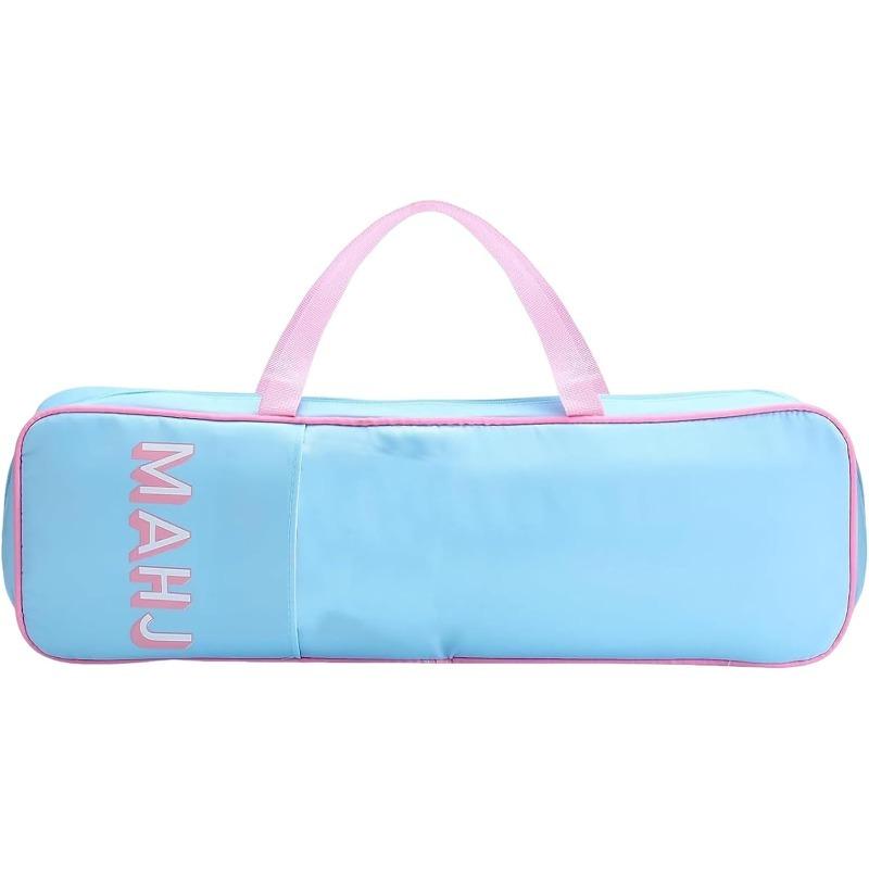 

Mahjong Tile Storage Bags Protective Table Game Carrying Organizer Mahjong Pushers Rack Storage Carrying Bags For Outdoor Travel синий