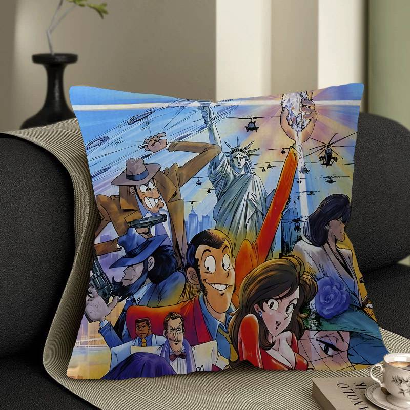 Lupin The Third Pillow Gift Home Office Decoration Bedroom Sofa Car Cushion Cover Case 45x45