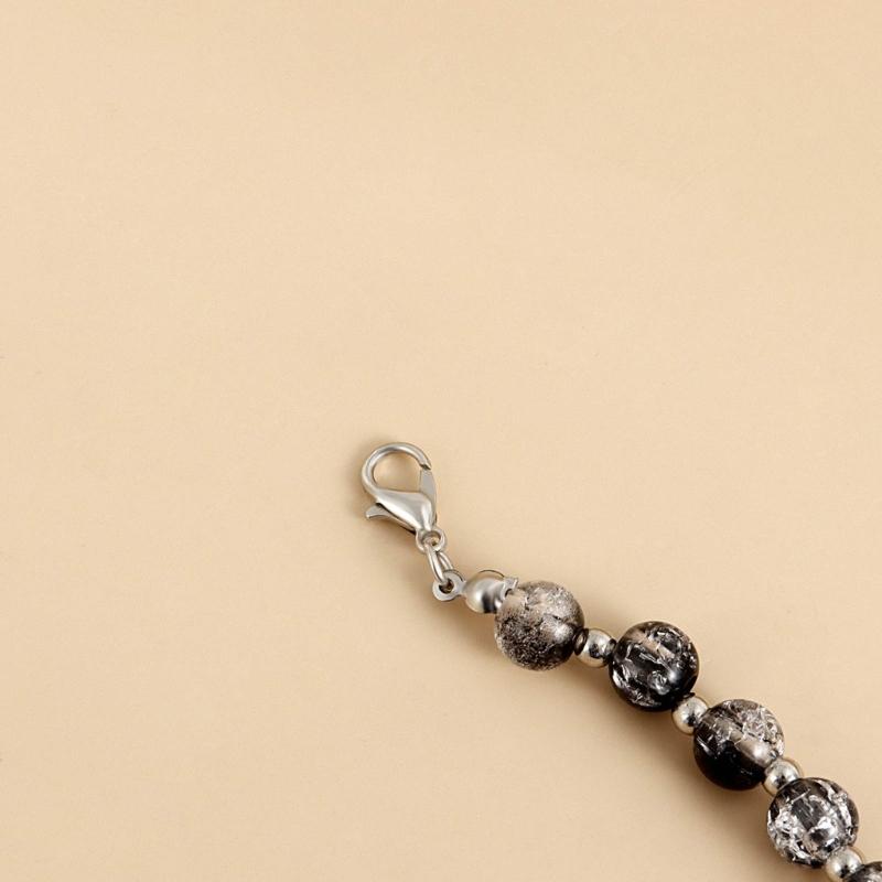 2023 Trend Crossed Star Necklace for Women Vintage Beaded Chain Alloy Necklace Pendants Fashion Aesthetic Y2k Jewelry