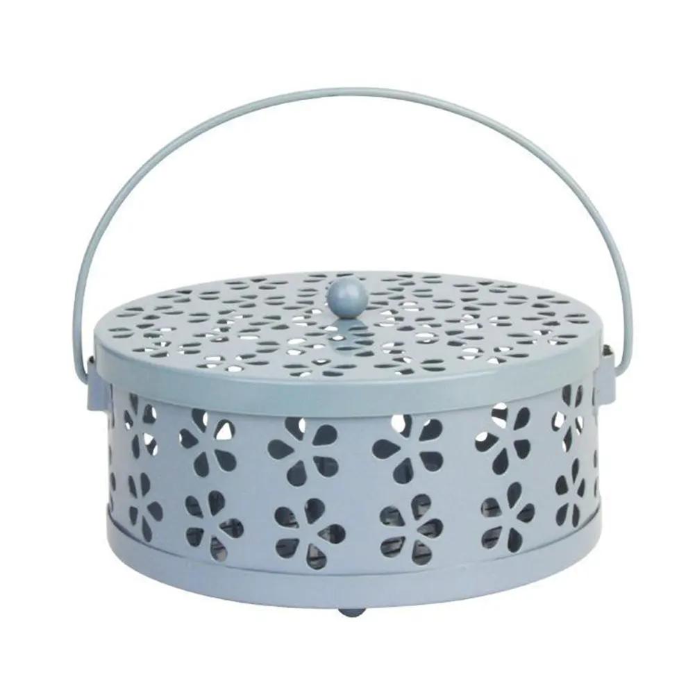 Portable Mosquito Coil Tray Holder Anti-fire Sandalwood Incense Burner Box Cover Anti-Mosquito Supplies Home Insect Repellent
