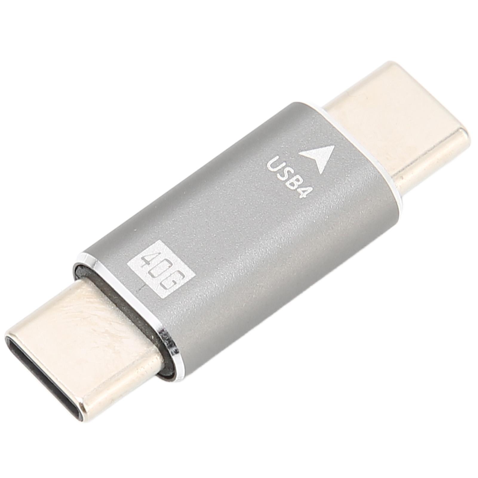 

Адаптер Type C Папа-папа 40 Гбит/с Быстрая передача Сильная совместимость Компьютерные аксессуары