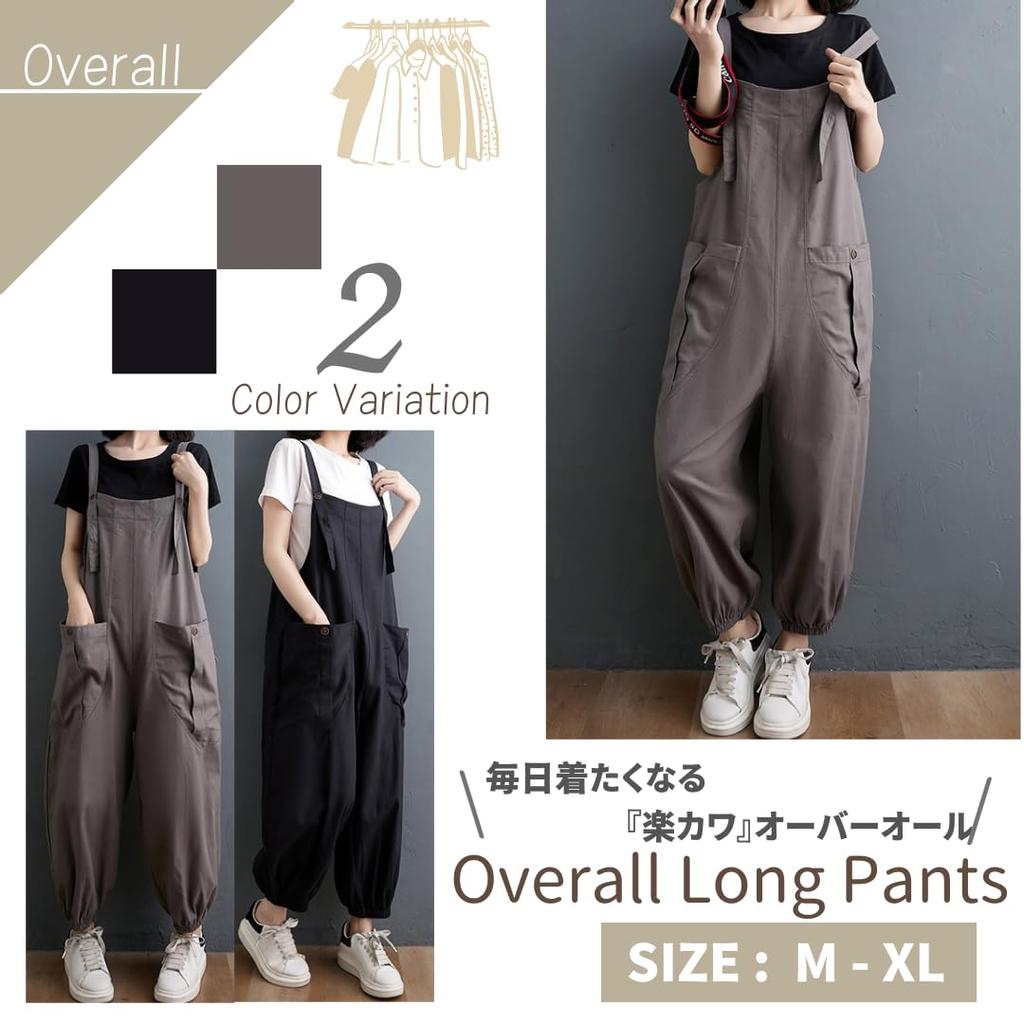 Snadné těhotenské body s vráskami, velká délka do čtvrtiny, vše v dlouhém podzimním provedení [VIVEL] Volné, Overaly, Dámské overaly, Kalhoty, Krycí kalhoty, Kapsy,