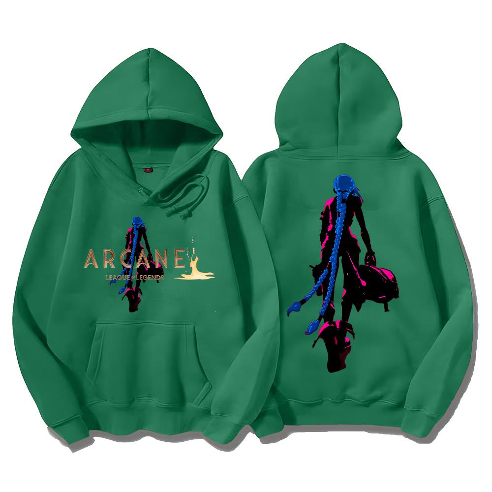 Arcane Hoodies Jinx Classic Aesthetic Print Clothing Autumn Winter Simple Sweatshirts Women Men Y2K Pullovers Clothing
