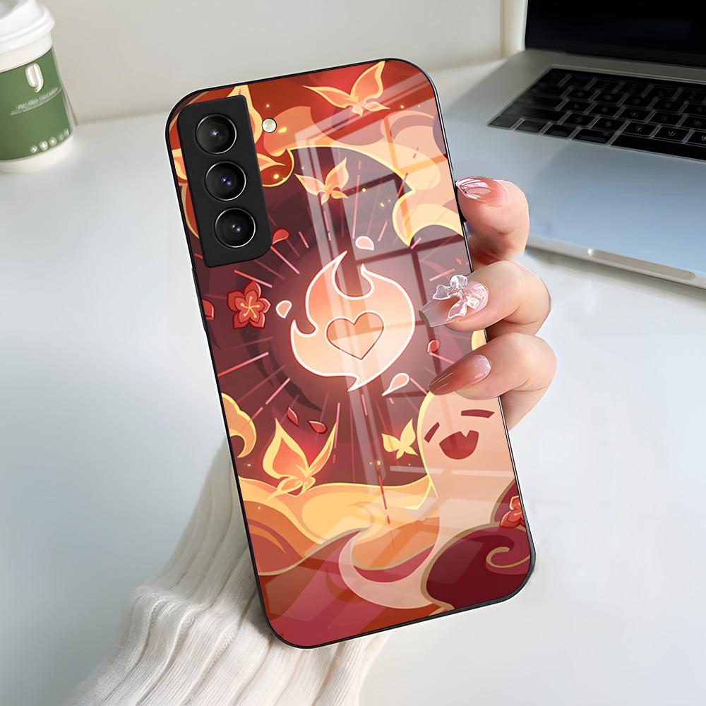 

Чехол для телефона Genshin Impact Ху Тао Для Samsung A56 A36 A26 A16 A15 A25 A35 A55 A14 A34 A24 A54 Стеклянный чехол Samsung A22 5G