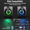 Boxe PC Microfon Stereo Boxă Audio PC Cablu USB Cu Lumină LED Pentru Computere Desktop PC Laptopuri