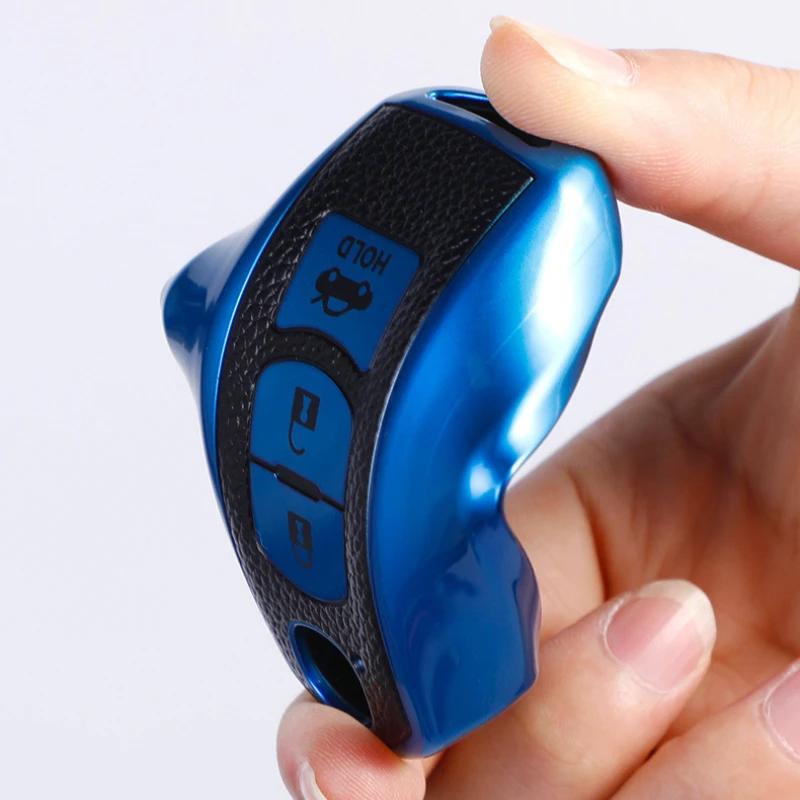 Autoschlüsselanhänger Hülle Schutz für Mazda 2 3 5 6 Axela Atenza CX-5 CX5 CX-7 CX-9 MX5 2016 2017 2018 Smart 2/3 Tasten Autotasche