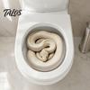 Home Party Wall Decoration Realistic Snake Toilet Seat Sticker, PVC Waterproof Python Funny Vinyl Sticker Decal, Creative Lid for Bathroom Art