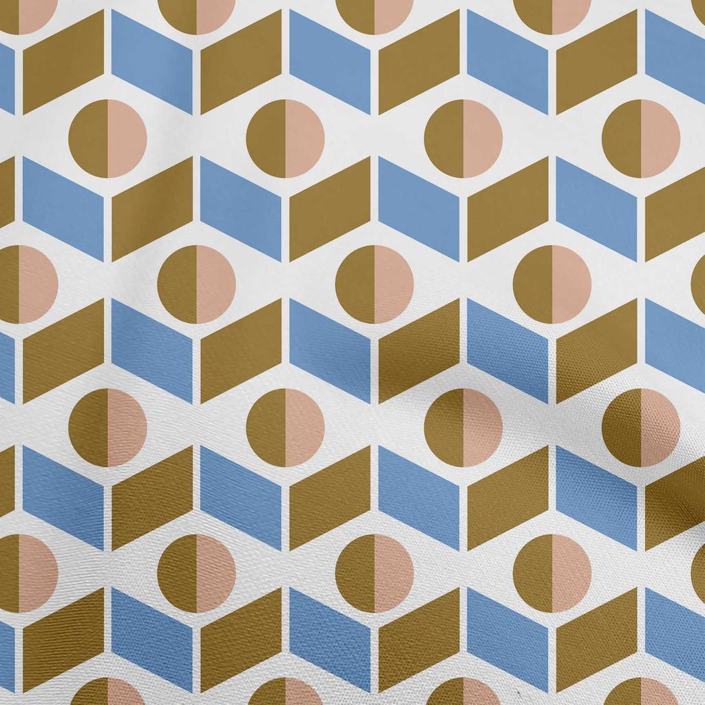 oneOone Georgette Viscose Green Fabric Geometric  Sewing Craft Projects Fabric Prints By Yard 42 Inch