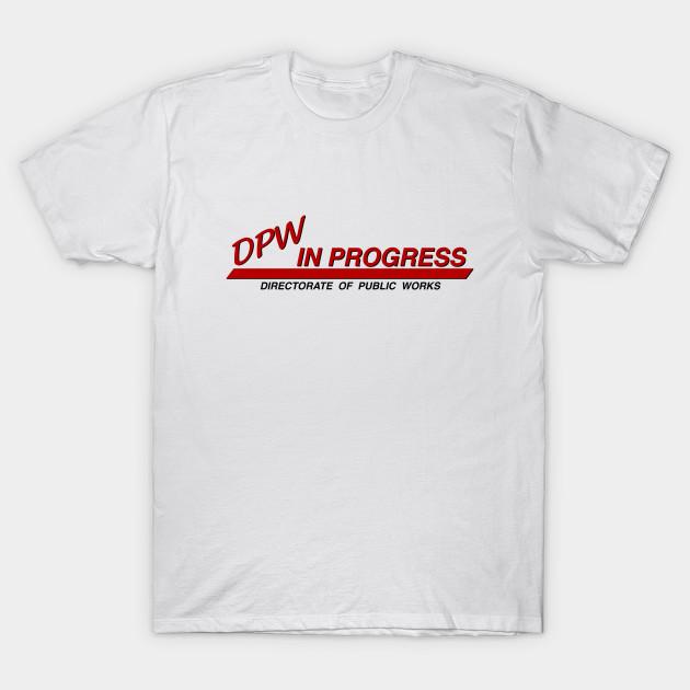 Men Black Print T-shirt West Point Dpw Logo No-Cut Transfer Paper Print Cotton Tshirt L белый