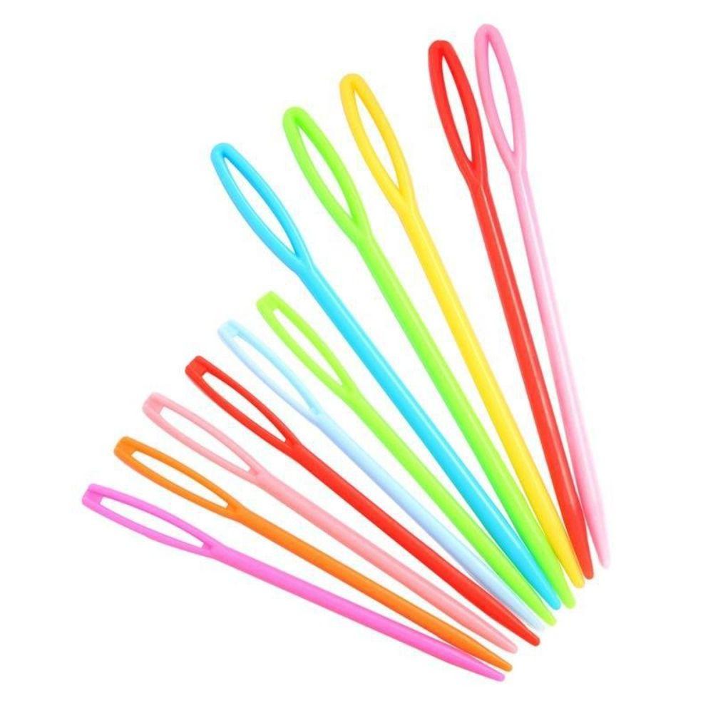 20 pcs Set New Plastic Sewing Needles Knitting Yarn Safety Pins Stitching Darning Weaving Tools Accessories