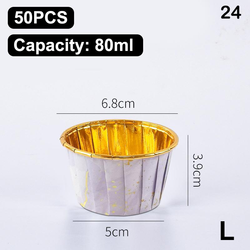 50Pcs Muffin Cupcake Paper Cup Oilproof Cupcake Liner Baking Cup Tray Case Caissettes Cupcake Wrapper Paper Wedding Party