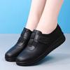 Women's Black Loafers Moccasins Casual Slip On Walking Shoes for Mother Plus Size