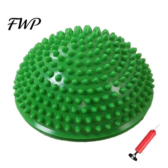 Kids Balance Ball Anti-Slip Thickened Base Hemispheric Massage Design Sensory Early Childhood Trainer Development Non-turning Preschool Activity Toy