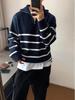 Unisex 2026 Japanischer Vintage Pullover - Herbst Retro BF Stil, Weicher Flauschiger Reißverschluss Pullover Strickware