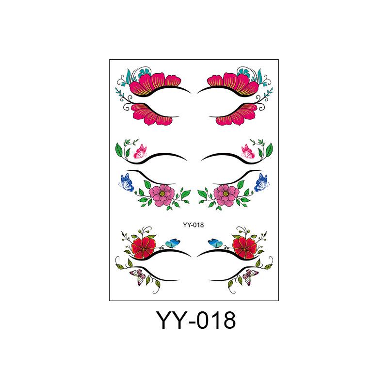 Waterproof Disposable Eyeshadow & Eyelash Tattoo Stickers - Sweatproof, Easy to Clean