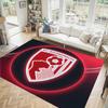 Bournemouth Football Design Crystal Velvet Carpet Cozy Non?Slip Printed Rug For Bedroom Living Room Entrance