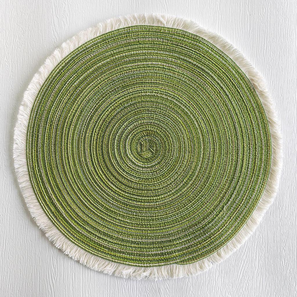 Nordic Cotton Yarn Tassel Placemat - Heat Insulation Table Mat Coaster