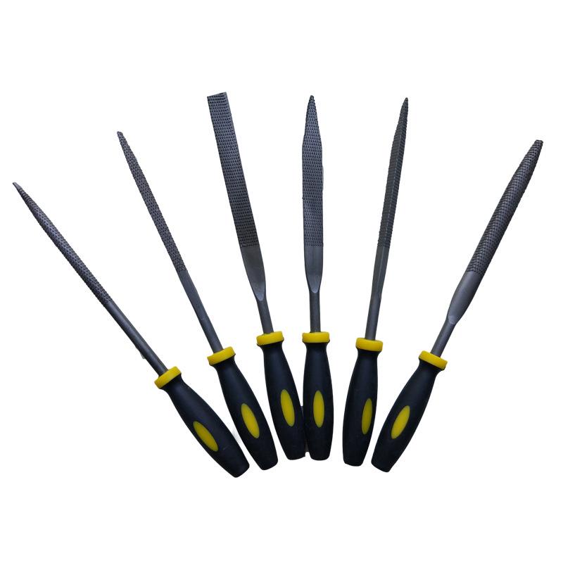6-Piece Handcrafted Wood File Set: Fine-Tooth Steel Files for Woodworking DIY Projects.