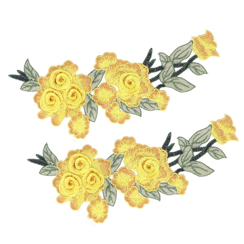 Embroidered Patch Sew On Flower Cotton Environmental Unique DIY Clothing Accessories for Vests Hats