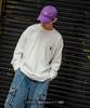 Casual Long Sleeve Skater Bear Embroidered for White [IMPROVES] [SIDEWAYS TANCE] T-Shirt Men,