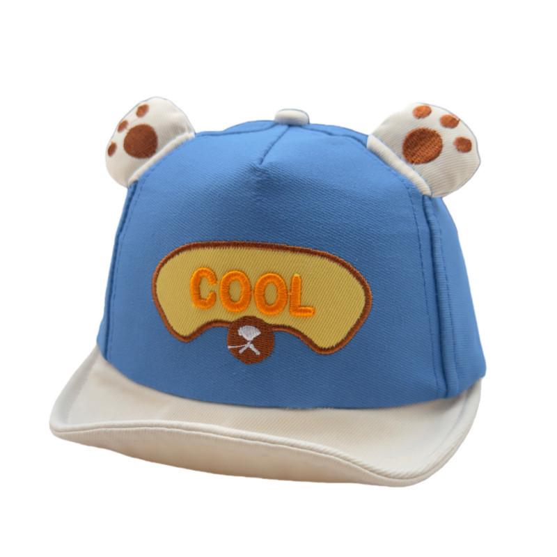 

Cartoon Baby Sun Hat With Wide Brim For Sun Protection And Breathability Blue