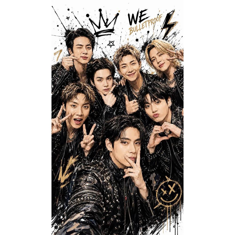 DIY Diamond Painting Kit Korean Boy Group BTS Series Full Drill Diamond Embroidery Art,Mosaic Cross Stitch Home Decor