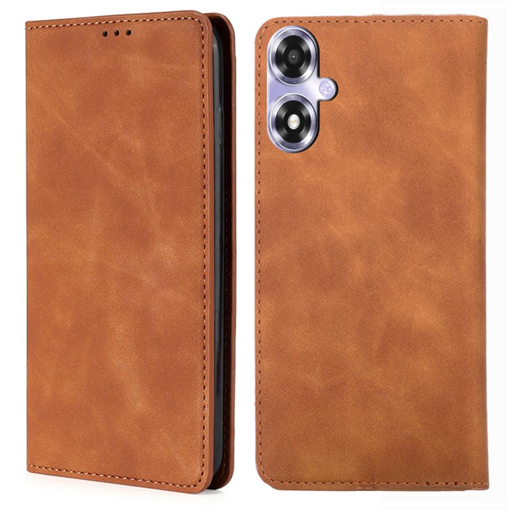 For Oppo A2x 5G/A2m 5G Card Slots Phone Case PU Leather Stand Mobile Phone Cover