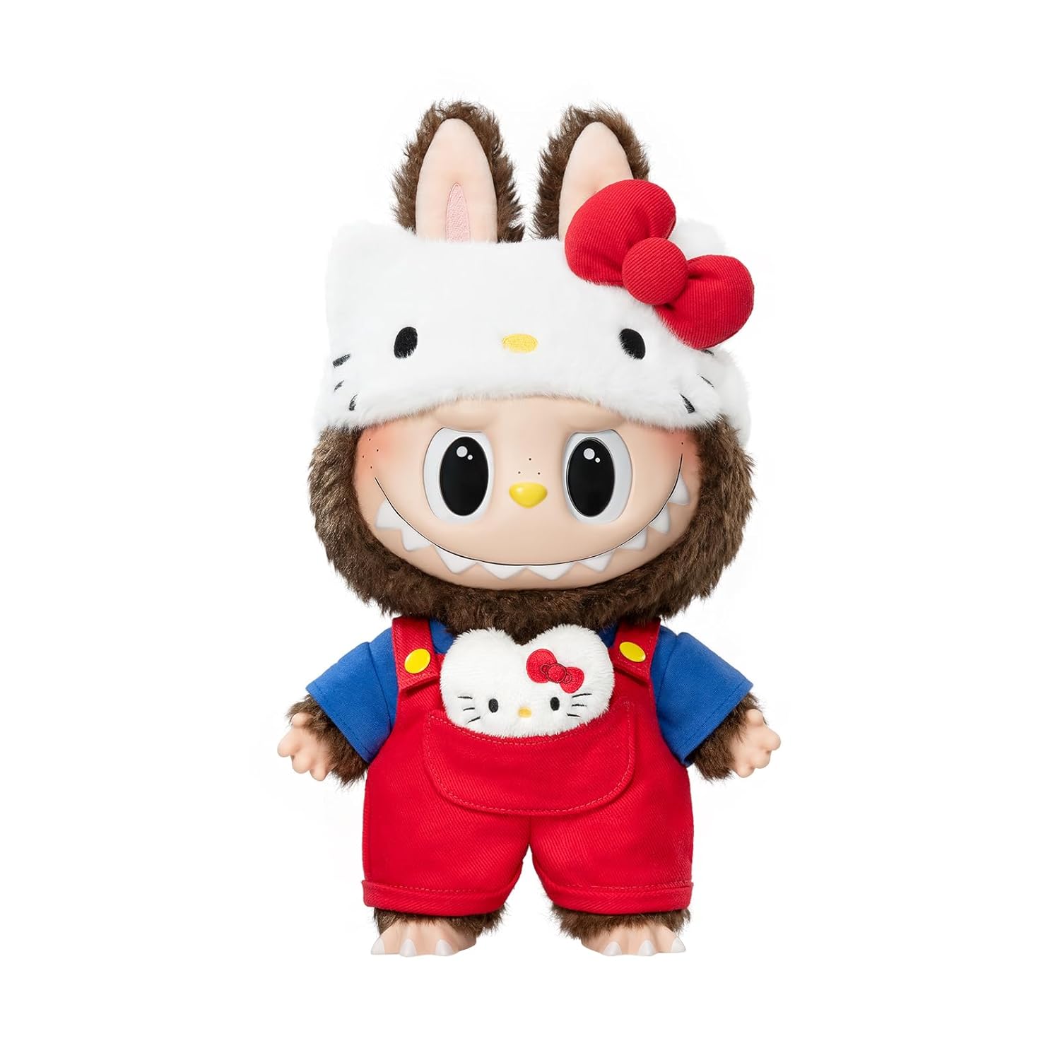 

MONSTERS HELLO KITTY plush toy labubu. doll soft vinyl figure keychain blind gift support activities. Official product.