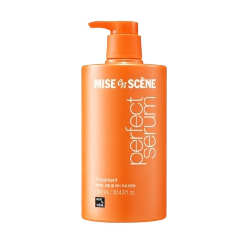 

Mise-en-scène Perfect Serum Rich Balm Treatment 900мл | Глубокое питание и уход для блеска | Аргановое масло + 7 растительных масел | Цветочно-фруктовый аромат 900ml