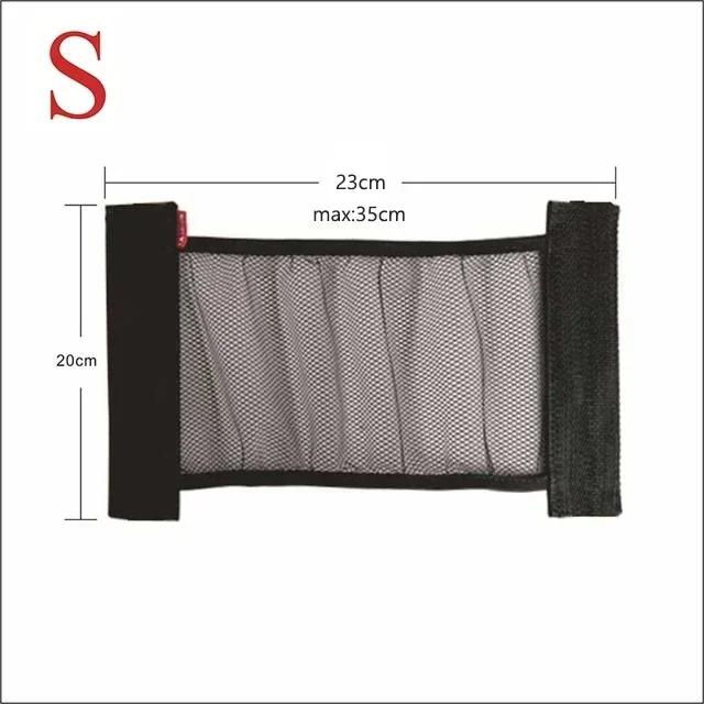 Seat Back Fixed Mesh Bag Car Trunk Elastic Mesh Fixing Strap Fire Extinguisher Holding Strap Luggage Interior Organizer Bag