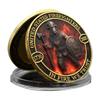 US Fire Brigade Commemorative Coin, Fire-resistant, Gold-plated, Double-sided Color Printed Embossed Metal, Commemorative Medal, Medal