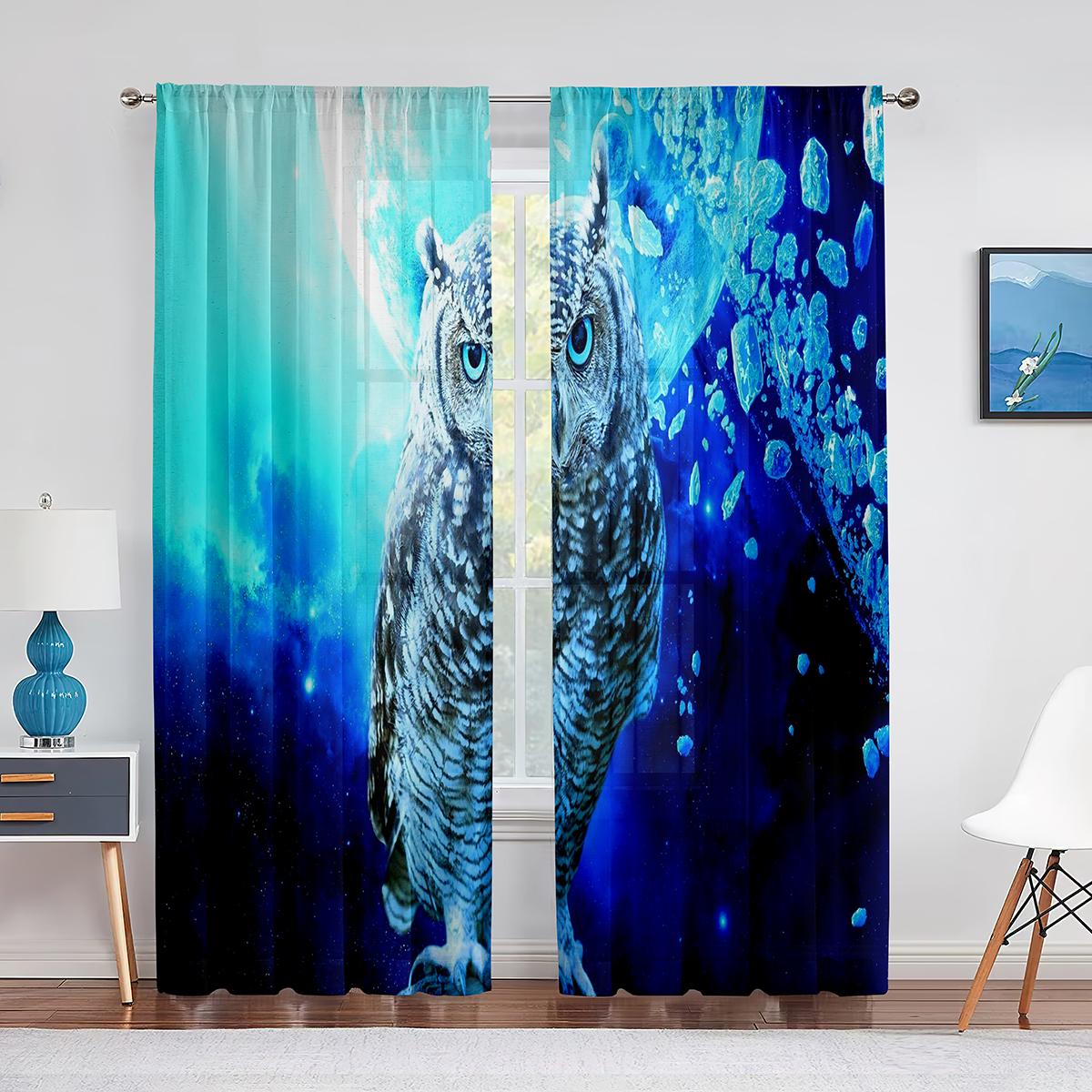 Мультяшные цветные совы — фото 13