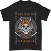 26 See You In Valhalla Viking Skull and Symbols Mens T-Shirt 100% Cotton Unisex T-Shirt