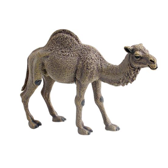 Simulation Camel Model Standing Kneeling Single Two Humped Camel Figurine Miniature Desert Animal Educational Toy Collectible Decoration