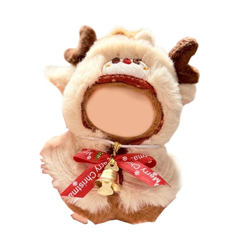 Miniature Doll Cape Cloak Christmas Party Costume Doll Clothing With Quick Change Design For 10cm Plush Figure Doll