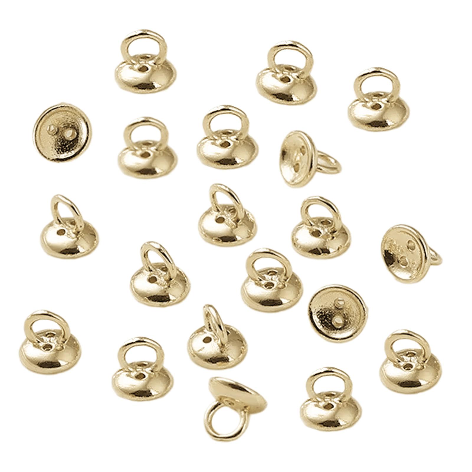 

Элегантные жемчужные бусины-застежки, декоративные жемчужные концы, соединители для индивидуальных ювелирных изделий и аксессуаров для одежды 6 золотой