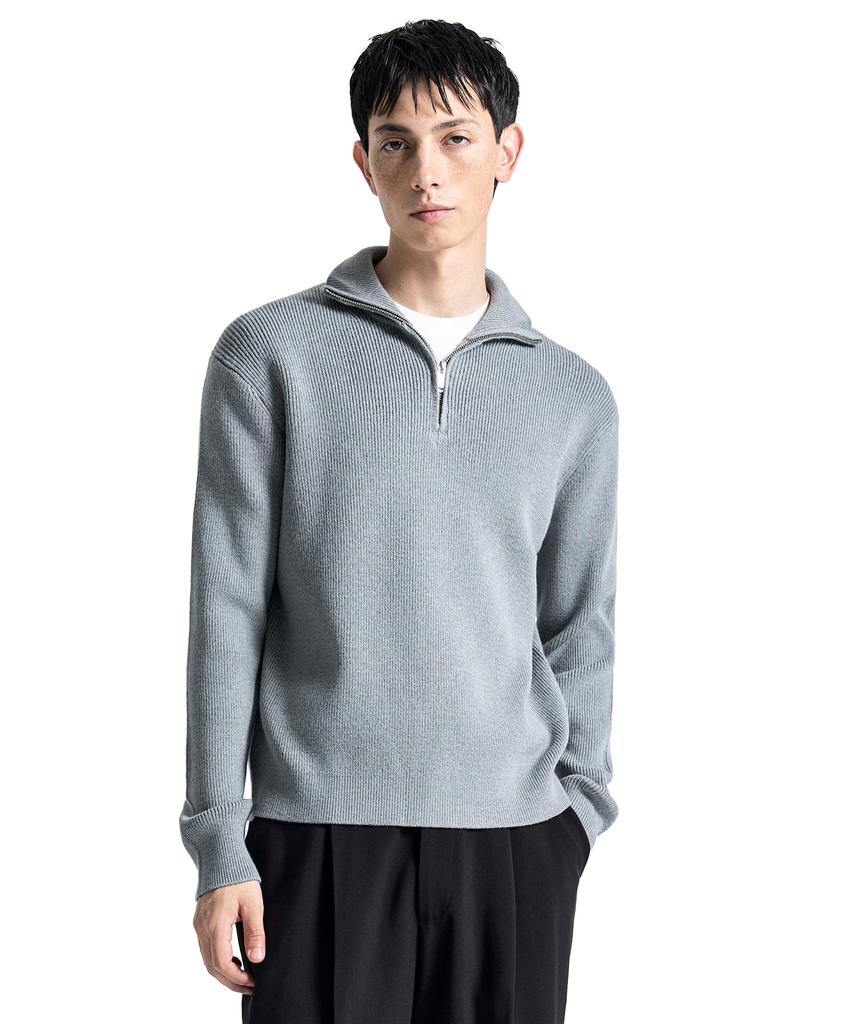COSTUME O’CLOCK Daily Slim Fit Half Zip Knit 6 Color Cooskt076