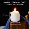 Iris and Sandalwood Low Heat Massage Oil Candle Ultra Hydrating Body Care with Coconut Wax Oil 1.69 Oz Home Decor Valentines