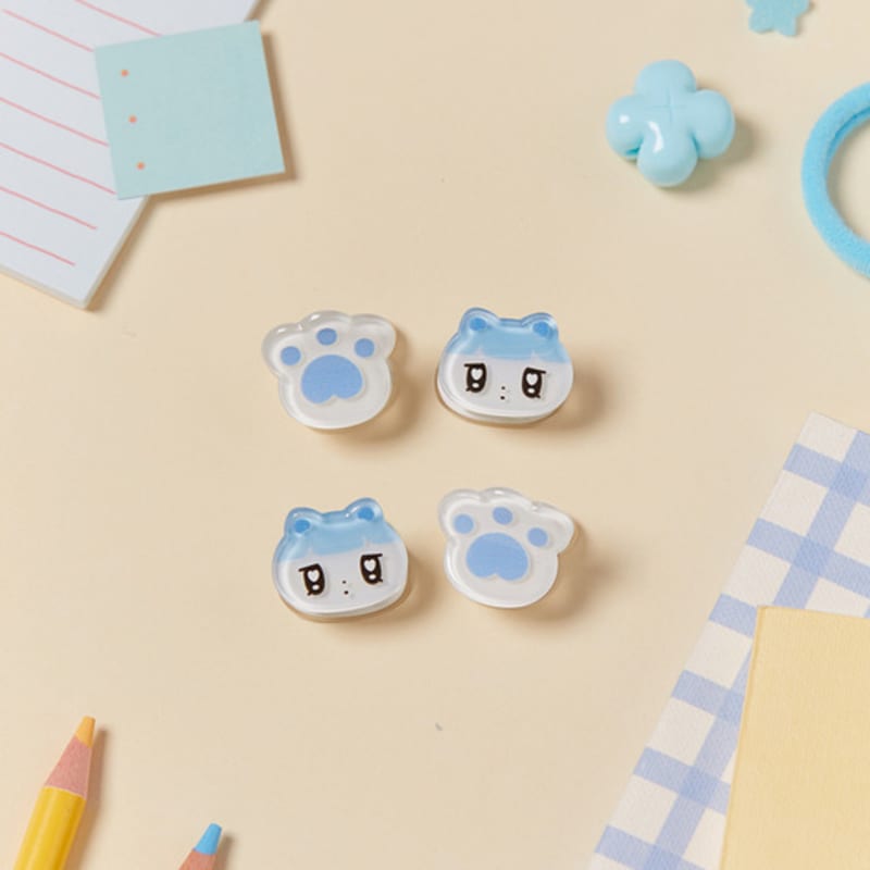 Kakao Friends Golgolz Mini Hairpin 4P_Park Bami