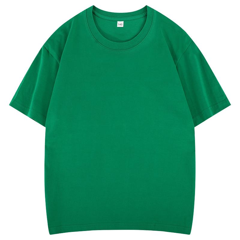 2026 Hot Sale Kids 100% Cotton Solid Color Round Neck T-Shirt - Soft & Comfy Basic Tee KXINKIDT